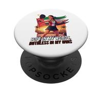 UAE Women Padel Hero Artwork Soft In My Words Ruthless Wins PopSockets Adhesive PopGrip