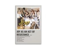 UAEYQPWHEEUR IDLES Joy As An Act Of Resistance Poster Wall Art Aesthetic Cover Poster Painting for Living Room Bed Room 12x18inch(30x45cm) Unframe-style