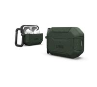 UAG Designed for AirPods Pro Case (2nd Generation 2022) Scout Olive Drab Green - Premium Rugged Hard Shell Full Protective Case Cover with Detachable Keychain Carabiner by URBAN ARMOR GEAR