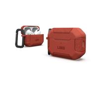 UAG Designed for AirPods Pro Case (2nd Generation 2022) Scout Rust Red - Premium Rugged Hard Shell Full Protective Case Cover with Detachable Keychain Carabiner by URBAN ARMOR GEAR