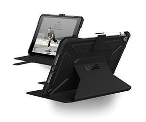 UAG Designed for iPad 10.2" (9th Gen 2021/ 8th Gen 2020/ 7th Gen 2019) Case Metropolis Black Rugged Heavy Duty Protective Cover Multi-Angle Viewing Folio Stand with Pencil Holder by URBAN ARMOR GEAR