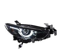 UAGFDFF 2PCS Cars Headlight For Mazda 6 For Mazda6 For Atenza 2013-2016 Led Running Lights Bi-Xenon Beam Fog Lights Angel Eyes Clear Headlight Cover(No Bulb)