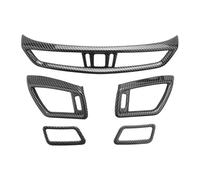 UAGFDFF Air Outlet Grille 5 Pcs Car Front Console Air Condition Vent Outlet Cover For Nissan For X-Trail For Rogue For Qashqai 2014-2020