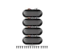 UAGFDFF Brake Light 4 In 1 LED Tail Light Rear Bumper Flash Brake Lamp For Truck Semi Cargo Trailer Work Vehicles 12V 24V DRL Lamp Strobe Taillight(4pcs Flash Taillight)