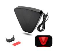 UAGFDFF Brake Light LED Car Flash Tail Brake Light 12V Rear Bumper Strobe Lamp Flowing Triangle Taillight For Auto Truck Pickup Motorbike Waterproof(1pc Red Light)