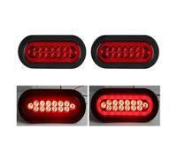 UAGFDFF Brake Light Tractor Tail Signal Light 6inch Rear Brake Indicator Lamp for Peterbilt Truck 12V 24V LED Taillight(2pcs Red Light)
