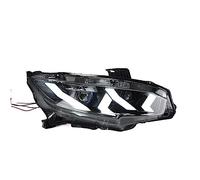UAGFDFF Car Headlight Assembly For Civic X 2016-2021 Led Auto Upgrade Design Lhd Rhd Dynamic Signal Lamp Clear Headlight Cover(LHD)