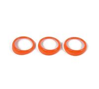 UAGFDFF Car Molding Strip Car Interior Accessories For Mustang 2015-2023 Dashboard Air Condition Vent Outlet Decoration Cover Stickers(Orange)