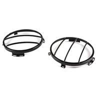 UAGFDFF Car Rear Light Cover Trims For Land For Rover For Defender 90 110 130 2004-18 Car Headlight Tail Lamp Protective Cover Light Protection Accessories Rear Taillight Guard(Front Headlight)