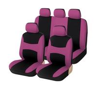 UAGFDFF Car Seat Cover Set Automobiles Seat Covers Full Car Cover Universal Fits Interior Accessories Protector Color Gray Car-Styling Auto Seat Protector(Purple)