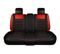 UAGFDFF Car Seat Cover Set Car Seat Cover PU Leather Cushion Single Front Rear Driver Passenger Protector Interior Auto Seat Protector(Red Back)