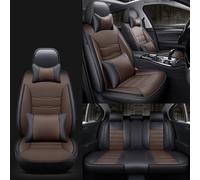 UAGFDFF Car Seat Cover Set Full Coverage Car Seat Cover For For Falcon For Fiesta For Focus For C-MAX For Fusion For Mondeo For Explorer Auto Seat Protector(Black coffee A)