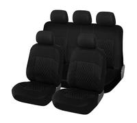 UAGFDFF Car Seat Cover Set Seat Covers Full Car Cover For Corolla 2001 For A13 For Fiat For Panda 169 For Lada For Auto Seat Protector(Black)