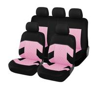 UAGFDFF Car Seat Cover Set Seat Covers Full Car Cover For Corolla 2001 For A13 For Fiat For Panda 169 For Lada For Auto Seat Protector(Pink)