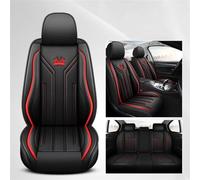 UAGFDFF Car Seat Cover Set Universal Pu Leather Car Seat Covers For Chrysler 300C For Jeep For Renegade For Infiniti Q50 For A8 Interior Auto Seat Protector(Red 5pcs)