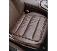 UAGFDFF Cars Front Seat Covers 1Pcs Luxury Perforated PU Leather Car Seat Covers Interior Protector Accessories For Toyota For Land For Cruiser 80(Brown)