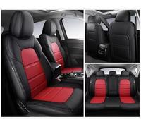 UAGFDFF Cars Front Seat Covers For A4 B6 B8 B7 A7 Q3 Q2L Q5 A6 For Avant 4f C5 C6 C7 A3 8P Q7 4L For TT Mk1 Mk2 Custom Luxury Car Seat Covers(Full Set-Black Red)