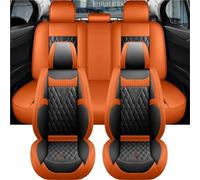 UAGFDFF Cars Front Seat Covers Luxury Leather Car Seat Protector Cover Universal Interior Accessories For Nissan For X-Trail T31(Black Yellow)