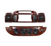 UAGFDFF Center Console Vents For Toyota For Camry 5 2002 2003 2004 2005 2006 Fascia Auto Stereo Panel CD DVD Interior Accessories Air Vent Outlet Radio Dashboard Air Conditioning Vent(Mahogany Color)