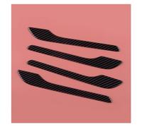 UAGFDFF Door Handle 4Pcs Carbon Fiber Style Car Front Rear Left Right Door Handle Cover Trim Decor for Tesla for Model Y 3 2020 2021 2022
