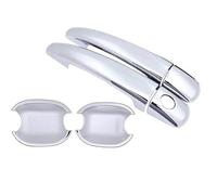 UAGFDFF Door Handle Chrome Handles Cover Trim for Citroen C4 MK1 for Estate 2004~2010 Car Accessories Stickers Auto Styling(Handel Bowl 2)