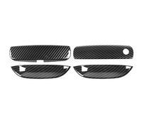 UAGFDFF Door Handle for Dodge for Challenger 2015 2016 2017 2018 2019 2020 Carbon Fiber Car Side Door Handle Bowl Protector Cover Trim Molding