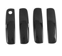 UAGFDFF Door Handle for Dodge for Charger for Warhorse SRT RT 2011-2021 4pcs Car Door Handle Cover Trim Prevent Scratching Black Carbon Fiber Look(RHD Gray)