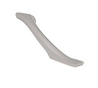 UAGFDFF for 5 Series F18 10-16 Car Inner Handle with Leather Interior Door Panel Pull Trim Left/Right Wine Red Creamy White Gray Door Interior Armrest(Gray Right)