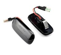UAGFDFF For A2 A3 8L A4 B5 A6 4B C5 For TT 8N Led Dynamic Side Marker Turn Signal Light Moving Sequential Blinker Light Blinker Lamp(Smoky black)