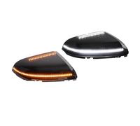 UAGFDFF For Dodge For Ram 1500 2500 3500 2009-2018 Dynamic Turn Signal Light LED Side Wing Rearview Mirror Indicator Blinker Lamp(Dynamic Smoke)