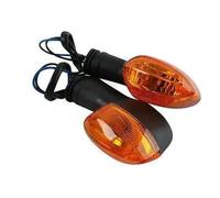 UAGFDFF Indicator Fairing Lampshade For YZF For R1 For R6 For FZ1 For FZ6 For XJ6 Front/Rear A Pair Turn Indicator Signal Clear Orange Motorcycle Accessories(Orange)