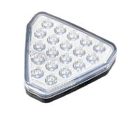 UAGFDFF LED Third Brake Light Universal Brake Signal Lamp 12LED Rear Fog Light Tail Third Brake Lamp DRL Rear Bumper Tail Stop Strobe Lights Auto Rear Brake Lamp(WHITE)