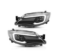 UAGFDFF Left & Right Headlight Headlamp For Subaru WRX 2008-2012 2013 2014 Car Front Headlight Assembly LED DRL Lens Dynamic Auto Accessories(Onecolor)