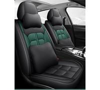 UAGFDFF Seat Protector Car Seat Cover Set for Focus 2 3 for Fiesta for Mondeo for MK4 MK2 for Fusion for Kuga for Ranger MK3 for MK7 Front Seat Covers(Green+Cushion)