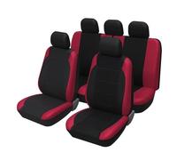 UAGFDFF Seat Protector Full Car Seat Cover Polyester Material Seat Cover Breathable Universal Multi-color Optional Car Accessories Front Seat Covers(Red-9PCS)