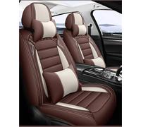 UAGFDFF Seat Protector Leather Car Seat Cover For Ranger For Puma For Fiesta Car Seat Covers Car Seat Cushion Front Seat Covers(Brown+cushion)