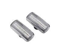 UAGFDFF Turn Signals Dynamic Side Marker Light LED Turn Signal Sequential Blinker Lamp For Dodge For Charger For Avenger For Caliber Indicator Light(Crystal)