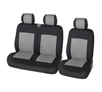 UAGFDFF Universal Car Seat Covers 2+1Type Seat Covers Car Cover For Transporter Van,Universal For Most Cars,Truck Interior, For Master 3 Seater Seat Protector(Gray)
