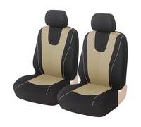 UAGFDFF Universal Car Seat Covers For GMC For Sierra 1500 2500 3500 For Yukon For Terrain Polyester Chair Seat Pad Car Covers Protection Cushion Seat Protector(4Pcs-Beige)