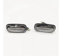 UAGFDFF Wing Mirror Turn Signal Light 2PCS Dynamic Flowing Water LED Side Marker Light For Land For Rover For Discovery 2 1999-2004 For Defender For Freelander 1 1997-2005(Clear shell)