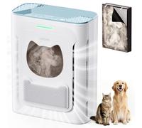 uahpet Pet Air Purifier, H13 HEPA Filter for Pet Hair, Dander & Odors, 2100 Sq Ft Coverage, Plug & Play No WiFi Required, Clog-Resistant Intake, Washable Pre Filter, Quiet 25dB