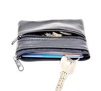 UALXPAO Coin Purse PU Leather Coin Purse Small Bag Wallet Unisex Zipper Money Key Holder Change Pouch Mini for Men Women