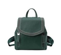 UALXPAO Leather backpack woman Genuine Leather Women's Designer Small Backpack Satchel Female Shopper Shoulder Bag for Work University Travel Business(Green)