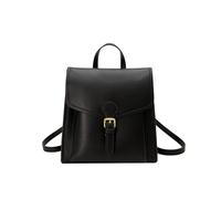 UALXPAO Leather backpack woman Women's Stylish Two - tone Leather Backpack with Gold Buckle Detail Ideal for Daily Looks for Work University Travel Business(Color 1)