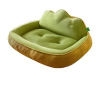 UALXPAO Plush Pet Bed Washable Big Dog Sofa Bed Non-slip Design Neck Protection Pet Mattress Pillow Soft Four Seasons Sleeping Nest Accessories(Yellow green,75X55CM)