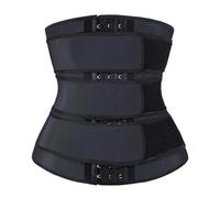 UALXPAO Postpartum Sheath Belt Women Waist Trimmer Tripple Belts Waist Trainer Shaperwear Tummy Control Slimming Fat Burning for Postnatal Recovery(Tripple Belts Black,M)