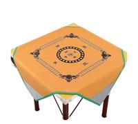 UALXPAO Square Mahjong Mat Non-Slip Mahjong Pad Tile Game Mat With Pockets for Home Hotel Entertainment Flocking Fabric for Mahjong Tables, Games(A 1x1m)