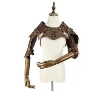 UALXPAO Vintage Shoulder Armour Shoulder Armor Woman Man Retro Mechanical Gear Medieval Leather Cosplay Accessory Prop