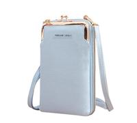 UALXPAO Women's Wallet Women Small Wallet Satchel Bag Bags Women Mini Matte Leather Shoulder Messenger Bag Clutch Ladies Phone Bag Purse Handbag(Sky Blue)