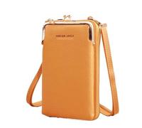 UALXPAO Women's Wallet Women Small Wallet Satchel Bag Bags Women Mini Matte Leather Shoulder Messenger Bag Clutch Ladies Phone Bag Purse Handbag(Yellow)